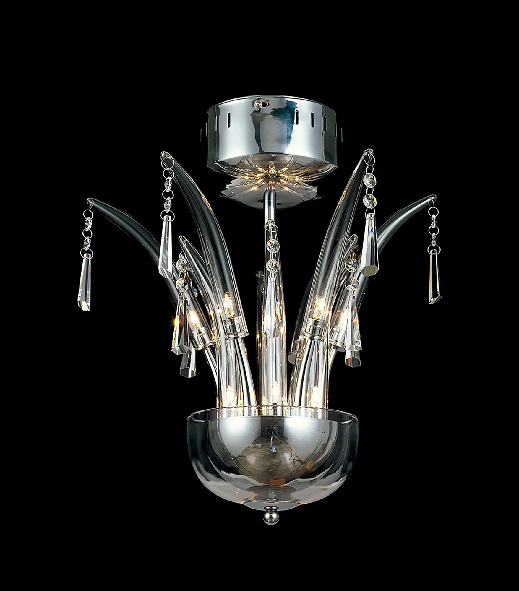 Jasper Crystal Ceiling Lights Diyas Multi Arm Crystal Fittings Jasper Crystal Ceiling Lights Diyas Multi Arm Crystal Fittings